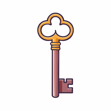 Vintage Skeleton Key Illustration