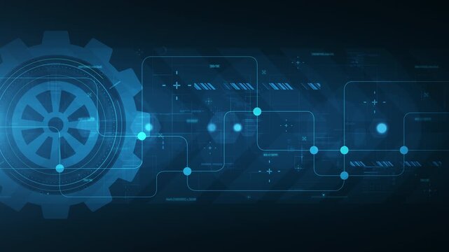 Digital gear connecting network data processing technologies