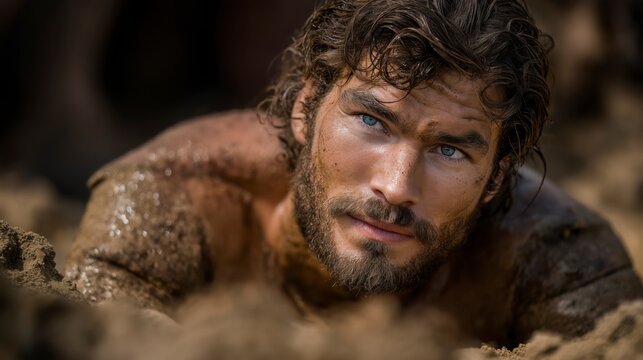 Adam rises from the dust beneath the first morning light, portraying the sacred beginning of humanity and the life-giving breath that reflects God&rsquo;s creative purpose.
