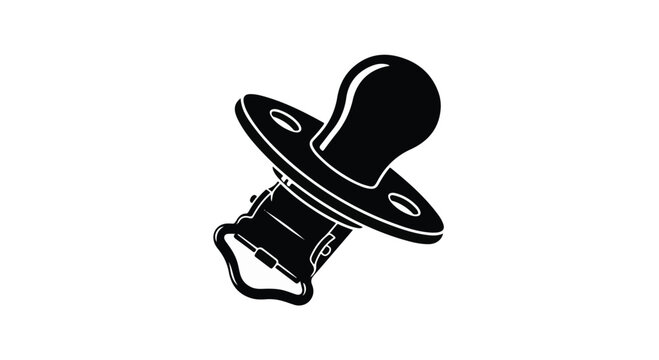 Pacifier for infants serves as a classic symbol for childhood development and parenting products.