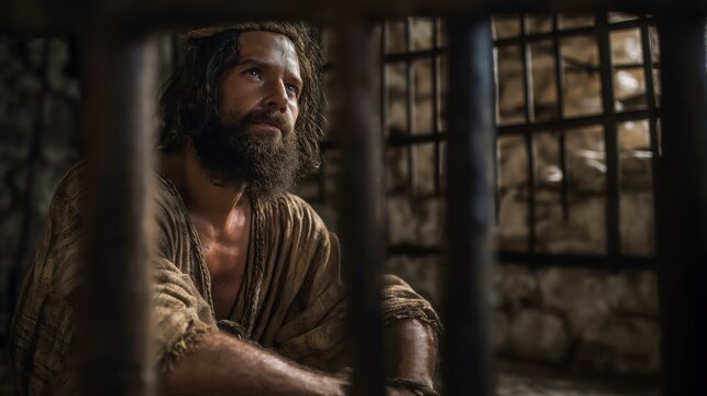 At midnight, a powerful earthquake shakes the prison in Philippi, opening the doors and breaking the chains, while Paul and Silas remain faithful and unafraid.
