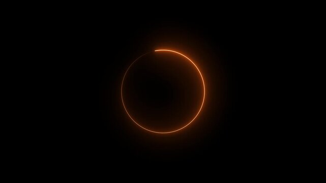 Loading Circle, Video. icons on slow internet and load gradient round eclipse.Loading,target, intro, alpha. Glowing flow circle background. LED screens projection technology.