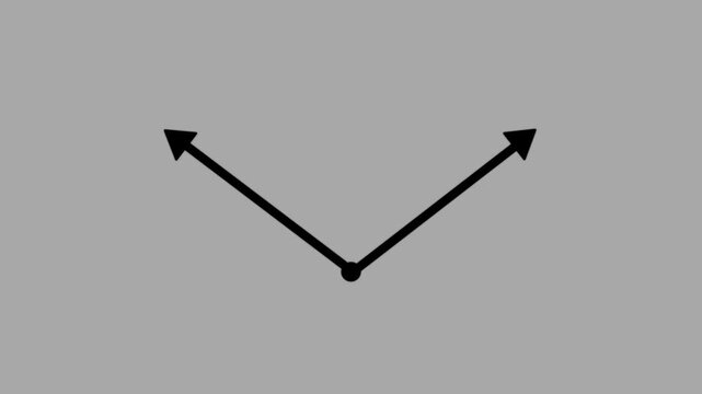 Video animation two arrow pointing right side 4K stock video Arrow Symbol, Traffic Arrow Sign
