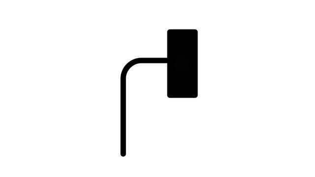 Traffic signal light icon red yellow and green light.