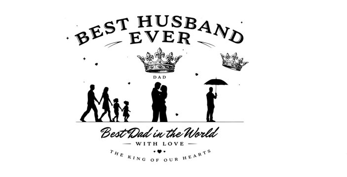 Adobe Illustrator ArtworkHandwritten chalk best husband ever message on blackboard with family doodles and love notes