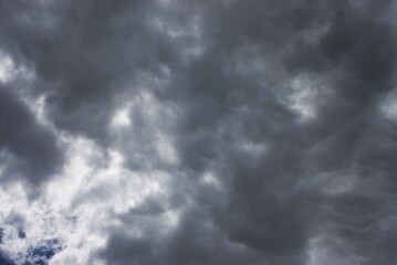 Fototapeta premium Water Newton, Cambridgeshire, England, UK - June 05 2026: Stormy dramatic clouds descending