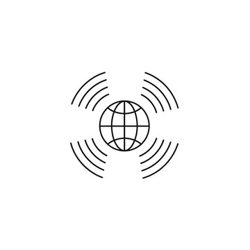 Minimalist circular wave pattern with geometric center design.