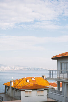 Cityscape of Istanbul meets tranquil waterfront