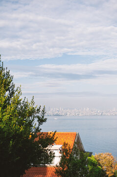 Cityscape of Istanbul meets tranquil waterfront