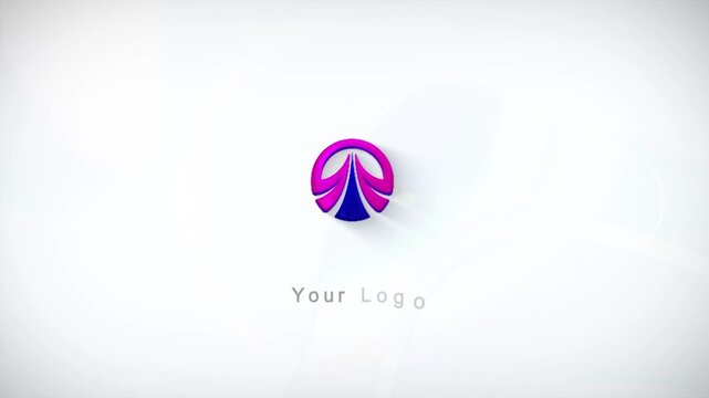 4k cinematic 3d clean modern logo animation. a modern presentation to your brand. 3d render, 3d render of a logo stings