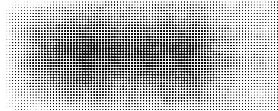 Halftone circle dotted frame circularly distributed set. Abstract dots logo emblem design element.