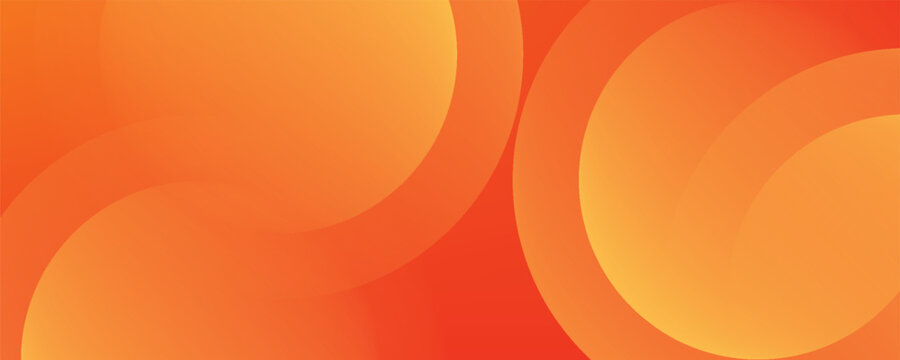 Abstract orange background with circles