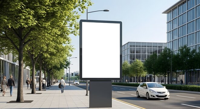 Urban billboard mockup for advertising and marketing strategies