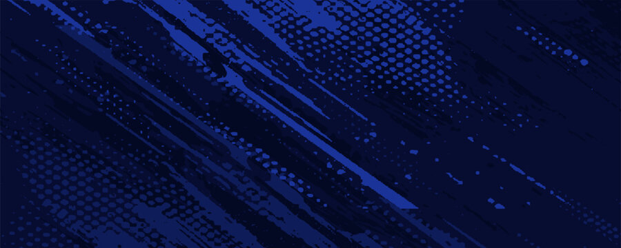 blue color pattern gradient grunge texture background. Dots pop art comics sport style vector illustration