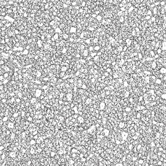 Fine Dense Pebble Scatter Seamless Pattern CAD Line Art Vector for Landscape Architecture Ground Cover and Architectural Section Hatch © Muhammad