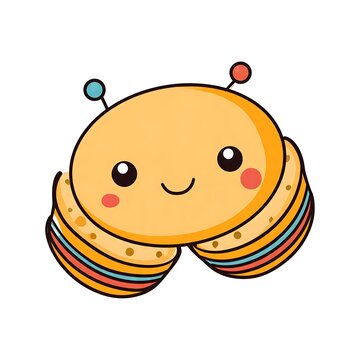 Cute smiling cartoon pig face with rosy cheeks vector illustration.