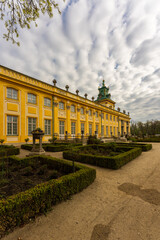 Fototapeta premium View of Wilanów Palace, the Museum of King John III's Palace at Wilanów in Warsaw, Poland.