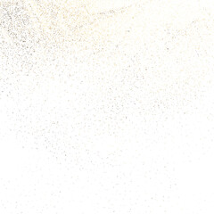 Fototapeta premium Abstract transparent background with golden glitter dust particles overlay