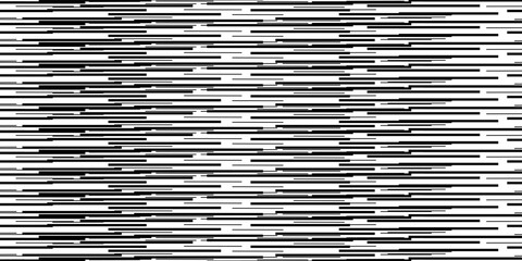 Random white noise seamless pattern. Line TV interference screen repeating texture. Black and white horizontal irregular lines backdrop. Glitch or failure video effect wallpaper. Vector VHS background © Dul
