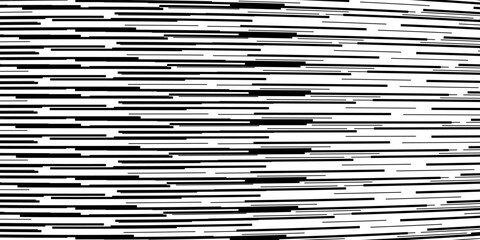 Random white noise seamless pattern. Line TV interference screen repeating texture. Black and white horizontal irregular lines backdrop. Glitch or failure video effect wallpaper. Vector VHS background © Dul