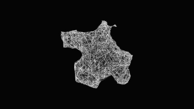 Sketch Sinop outline map animation - smooth progressive reveal
