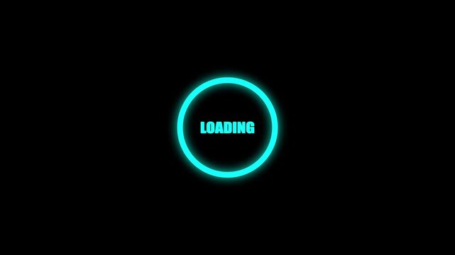 Circle loading bar icon, circle loading system, Loading Logo, simple logotype icon animation.4k video