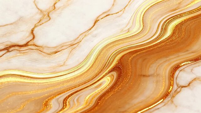 Abstract marble pattern with gold accents