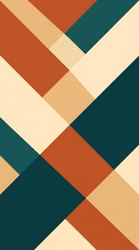 Clean minimalist color block abstract background with bold geometric shapes in trending terracotta, sand, and teal. Ideal for modern branding, social media, editorial design, and print.