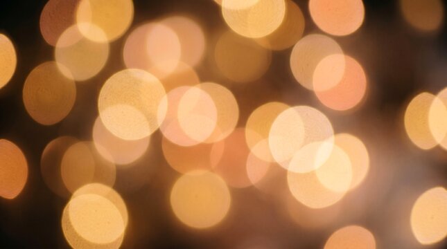 Beautiful soft bokeh background with dreamy golden light orbs and warm blurred glow. Versatile backdrop for weddings, celebrations, product photography, and lifestyle content.