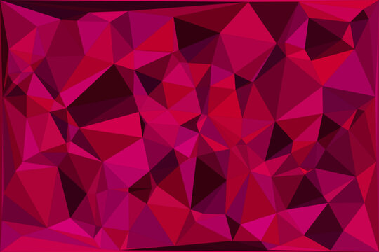 Abstract geometric pattern featuring vibrant pink and red triangular polygon mesh layers.
