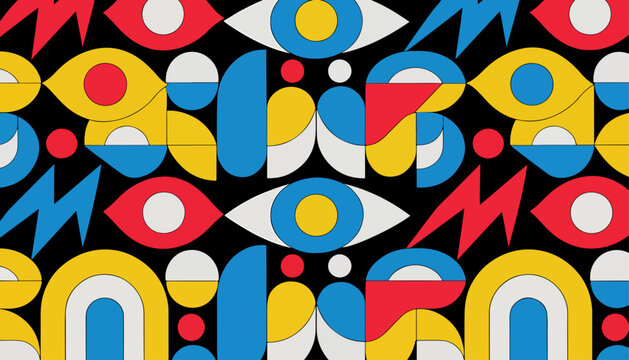 Stylish abstract backdrop with rounded vector motif components