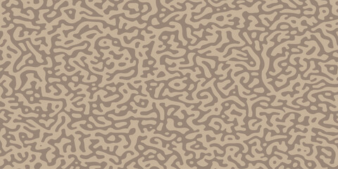 Abstract organic turing pattern background in beige and brown tones with seamless labyrinth camouflage texture. A complex labyrinth or reaction diffusion camouflage structure in soft beige, brown tone © Creative Arts