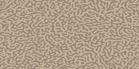 Abstract organic turing pattern background in beige and brown tones with seamless labyrinth camouflage texture. A complex labyrinth or reaction diffusion camouflage structure in soft beige, brown tone © Creative Arts