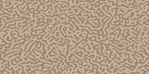 Abstract organic turing pattern background in beige and brown tones with seamless labyrinth camouflage texture. A complex labyrinth or reaction diffusion camouflage structure in soft beige, brown tone © Creative Arts