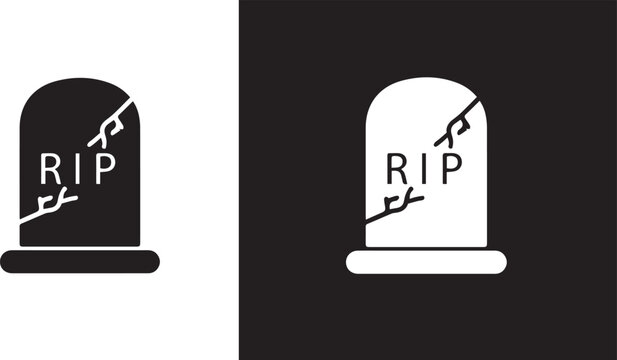 Vector tombstone icon