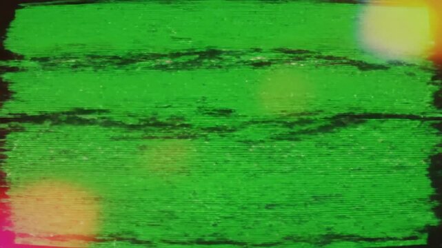 Retro Television Screen with Horizontal Lines and Soft Bokeh Lights
