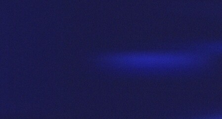 Fototapeta premium Deep navy blue abstract background with a prominent luminous horizontal light streak and subtle grainy texture