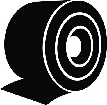 Steel Roll Silhouette Icon