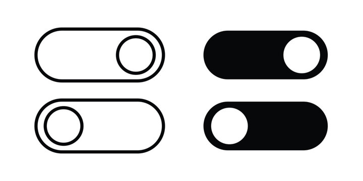 Switch icon logo illustration. Black and white pictogram