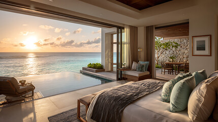 Fototapeta premium Show a luxury bedroom
