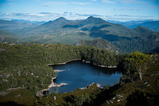 Australia, Mount Farrell is located East of the township of Tullah on the West Coast of Tasmania. This short and accessible hike offers breathtaking views of its surrounding landscape.