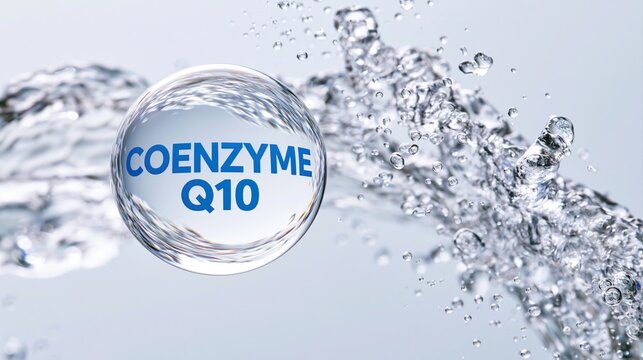 Coenzyme Q10 in water droplet