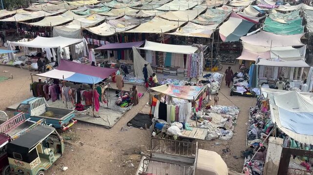 Local Thursday Bazaar Shopping Activity Karachi
