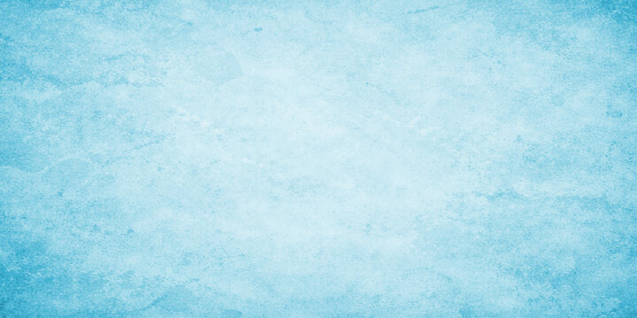Light blue grunge watercolor texture background. Abstract vignette paper backdrop with soft brush strokes for graphic design.