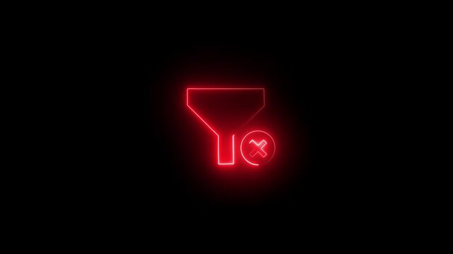 Energy, petroleum, drilling oil well icon. neon line Rotating drill digging a hole in a ground icon isolated on black background. 