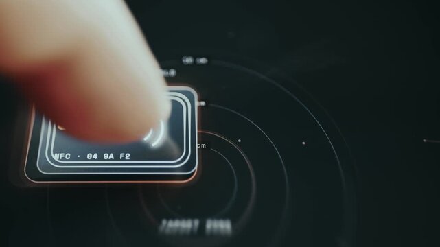 NFC Near Field Communication card scanning
