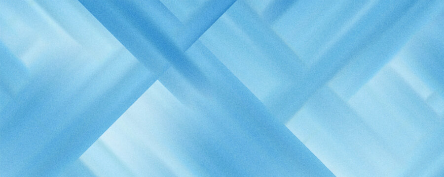 modern abstract blue background design with layers of textured white transparent material in triangle diamond and squares shapes in random geometric pattern