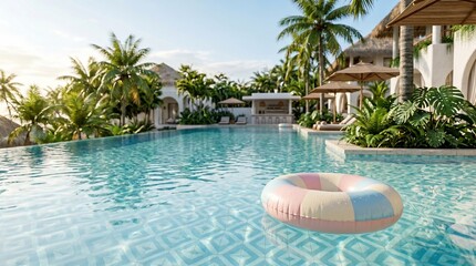 Obraz premium Relaxing Luxury Pool Island Resort 