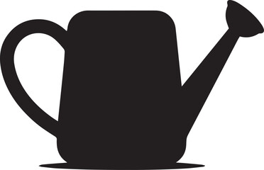 Watering Can Silhouette Vector Illustration Isolated on White © Creative vectors