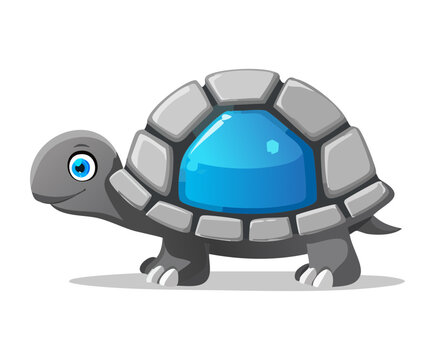 Miniature robotic turtle drone with mechanical steel shell housing for sci-fi space simulation base defense minion unit video game asset